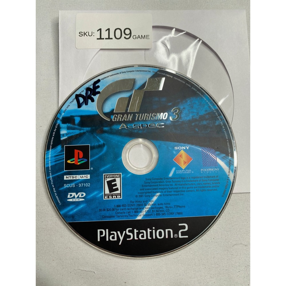Gran Turismo 3 A-spec Sony PlayStation 2